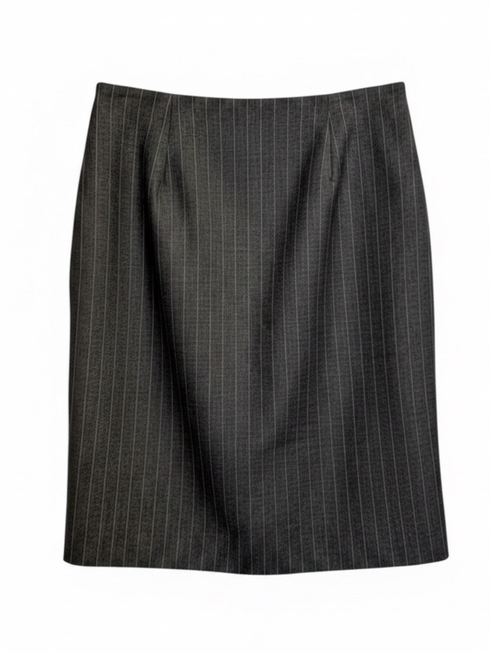 Zenobia Wool Pinstripe Pencil Skirt | Tailored Career Luxury | Size 4